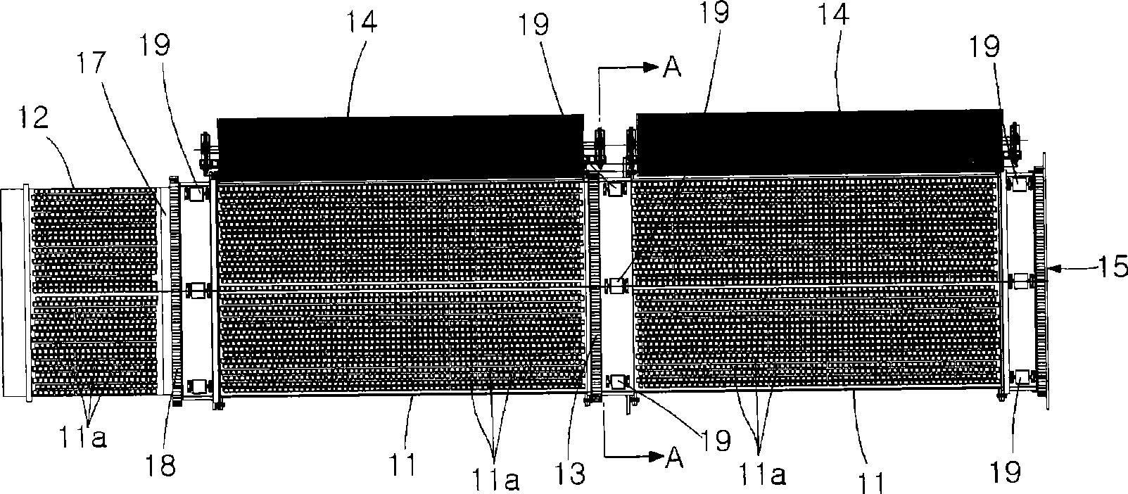 A sorting apparatus of unsanitary reclamation waste