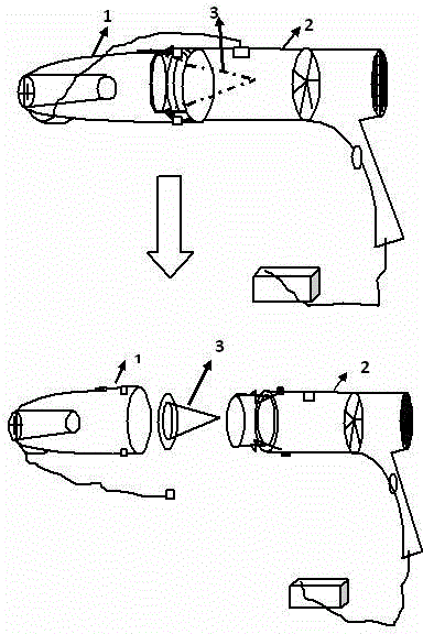 Electric pollen collecting device for pitaya