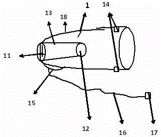 Electric pollen collecting device for pitaya