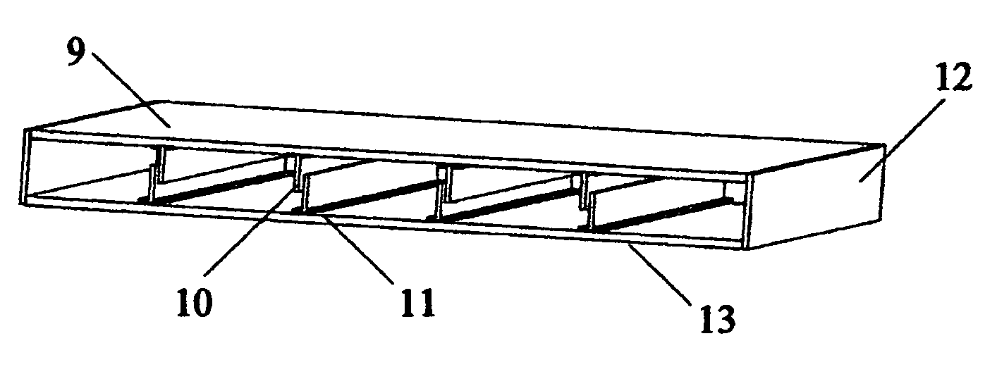 Braced sound barrier vacuum panel