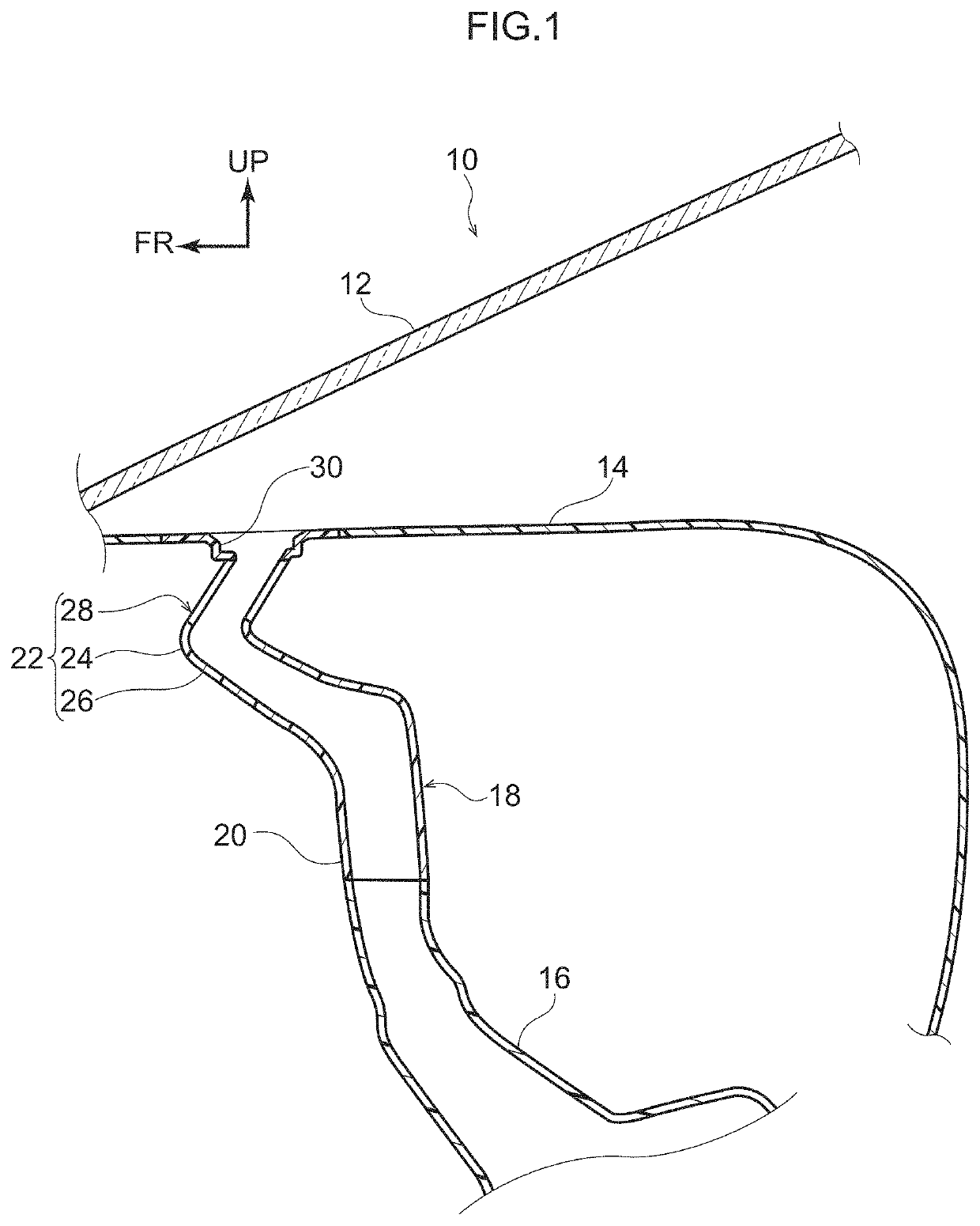 Front defroster nozzle