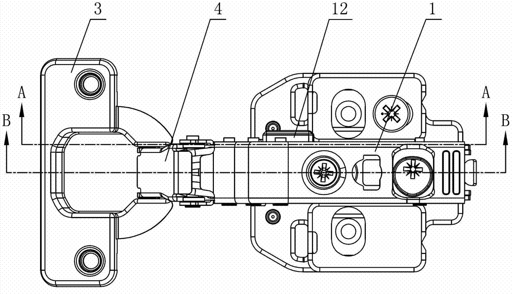 Control device of furniture hinge damping force