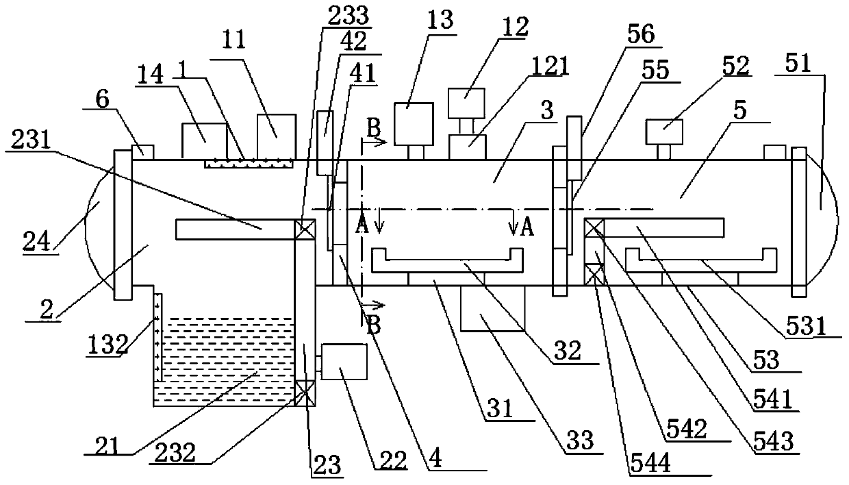 Automatic-opening/closing anticorrosive pollution-discharge dry-purification observation operation-monitoring three-chamber vacuum furnace