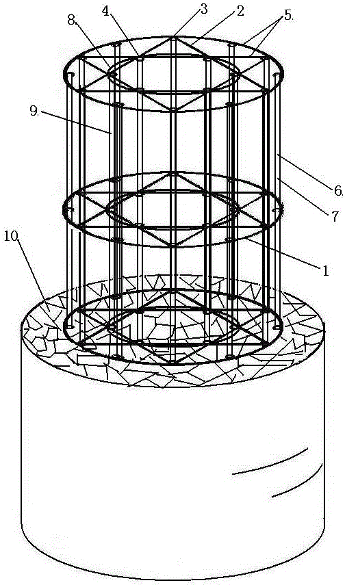 Processing method of pre-stressed concrete reinforced pile