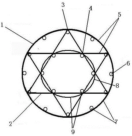 Processing method of pre-stressed concrete reinforced pile