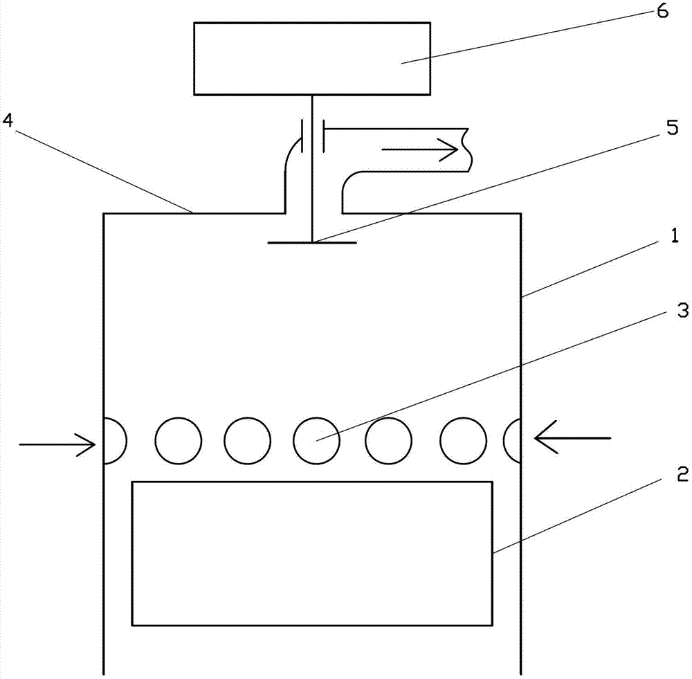 Direct-current ventilation four-stroke engine