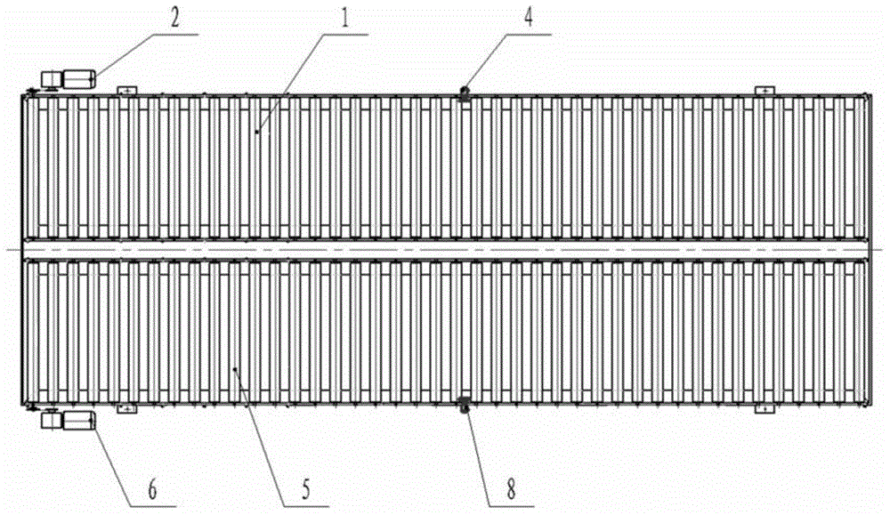 Particle packaging material storage logistics conveying system