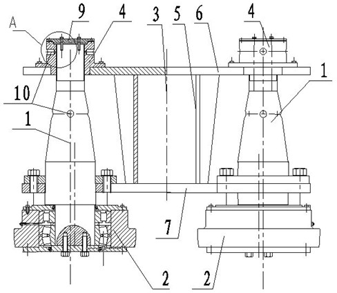 Horizontal wheel displacement adjusting method and displacement-adjustable horizontal wheel group