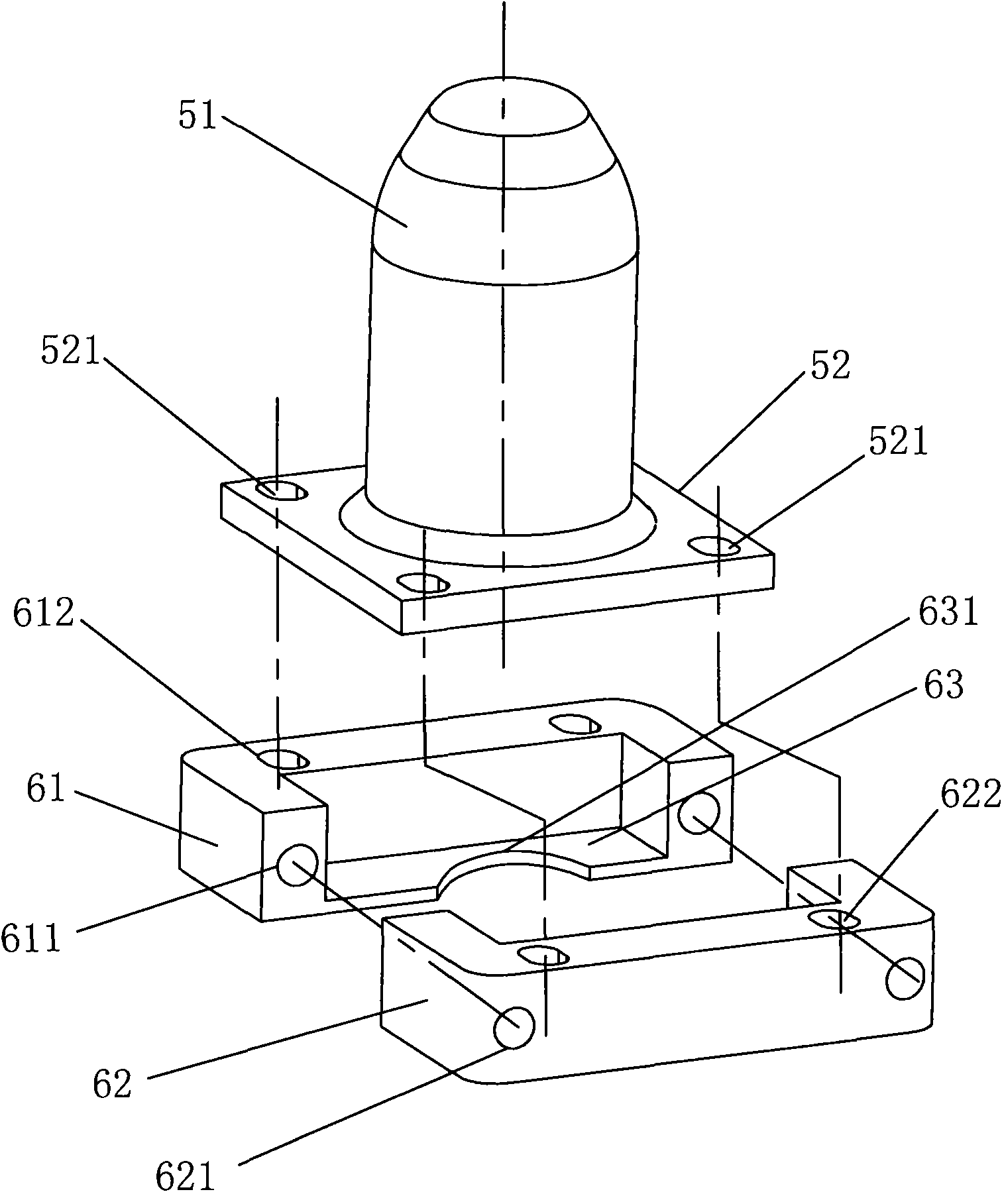 Device for plugging valves of pressure vessel