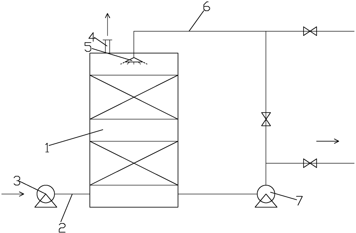 Ammonia-containing air purification method