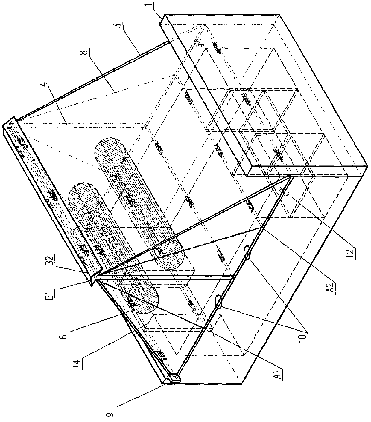 An inflatable anti-vibration bed