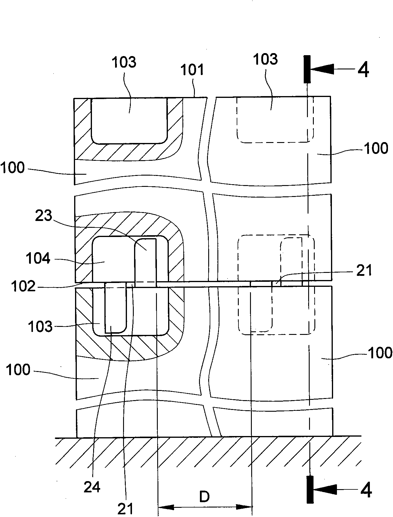 Special connecting and fixing construction member for constructing wall surface of stone panel