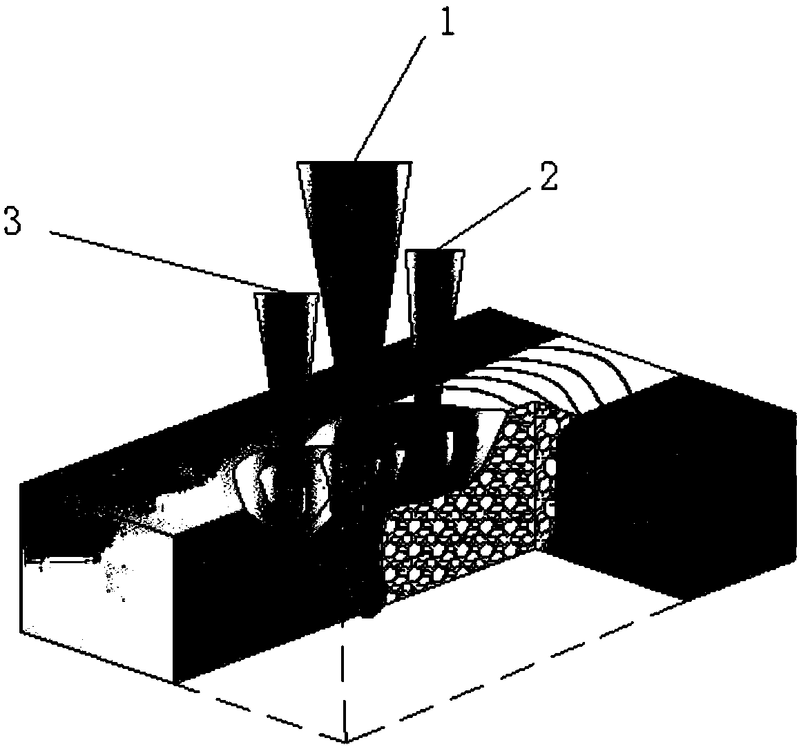 Laser multi-beam compound temperature field welding device