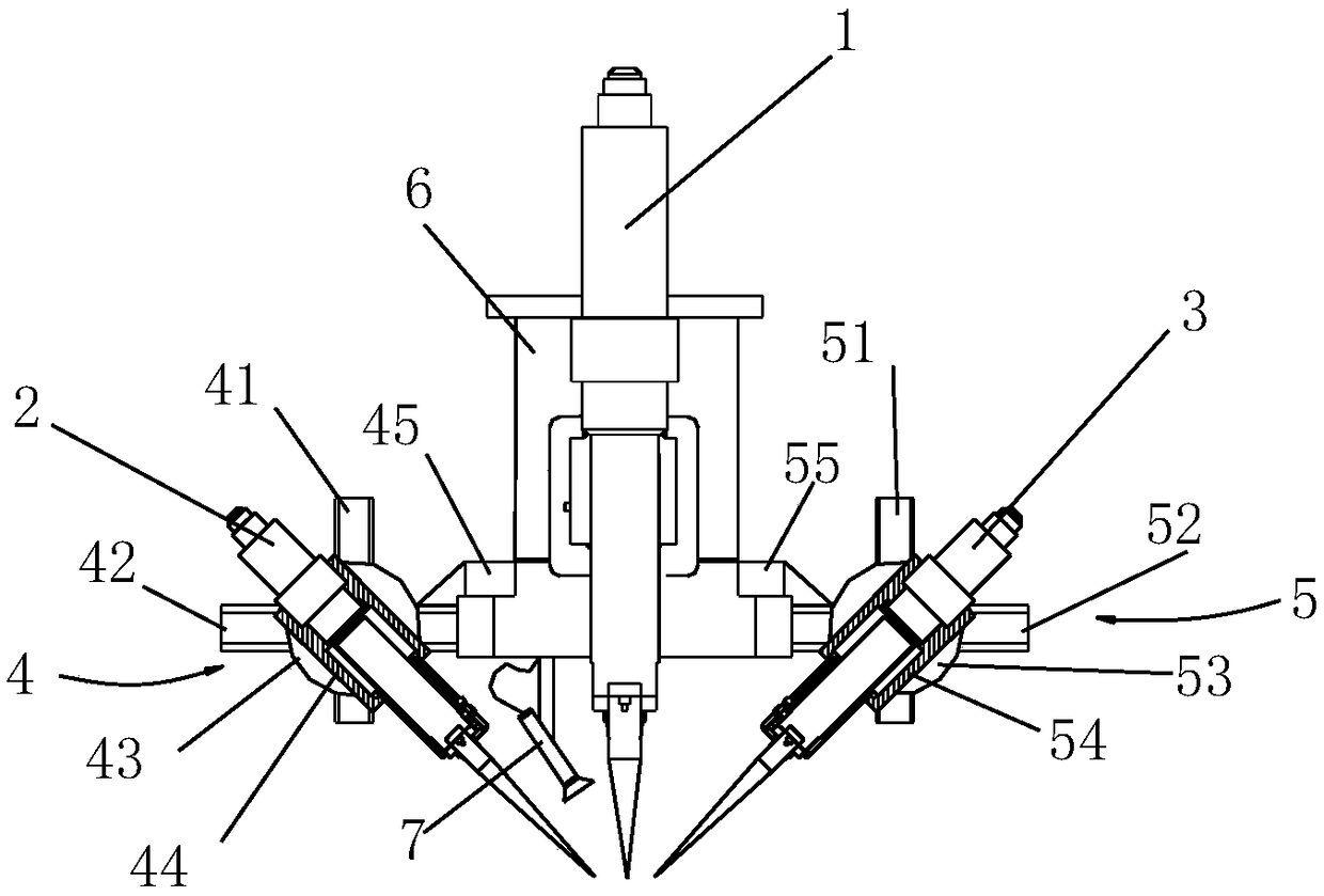 Laser multi-beam compound temperature field welding device