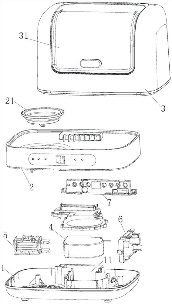 Disinfection pot and method for controlling disinfection and drying of the pot