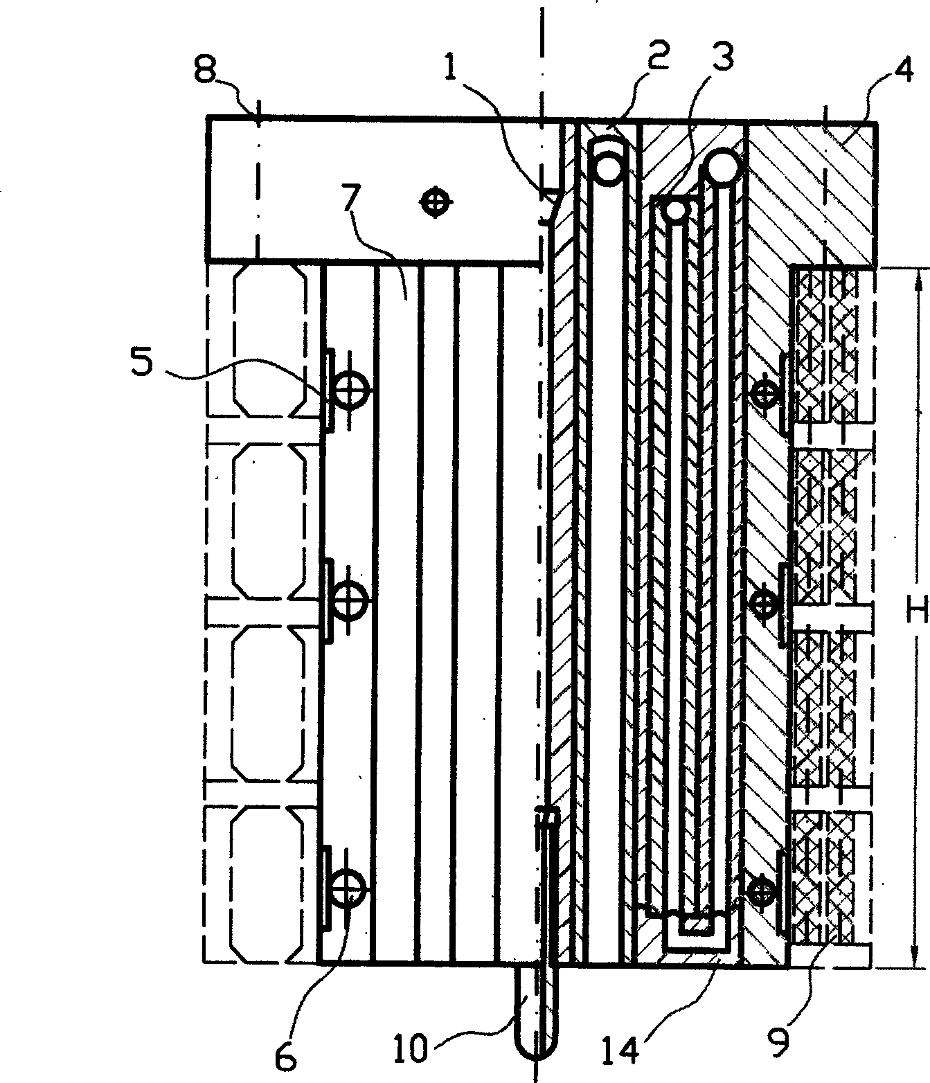 Automatic welding-torch for ultra narrow gap and consumable electrode under gas coverage, and preparation method