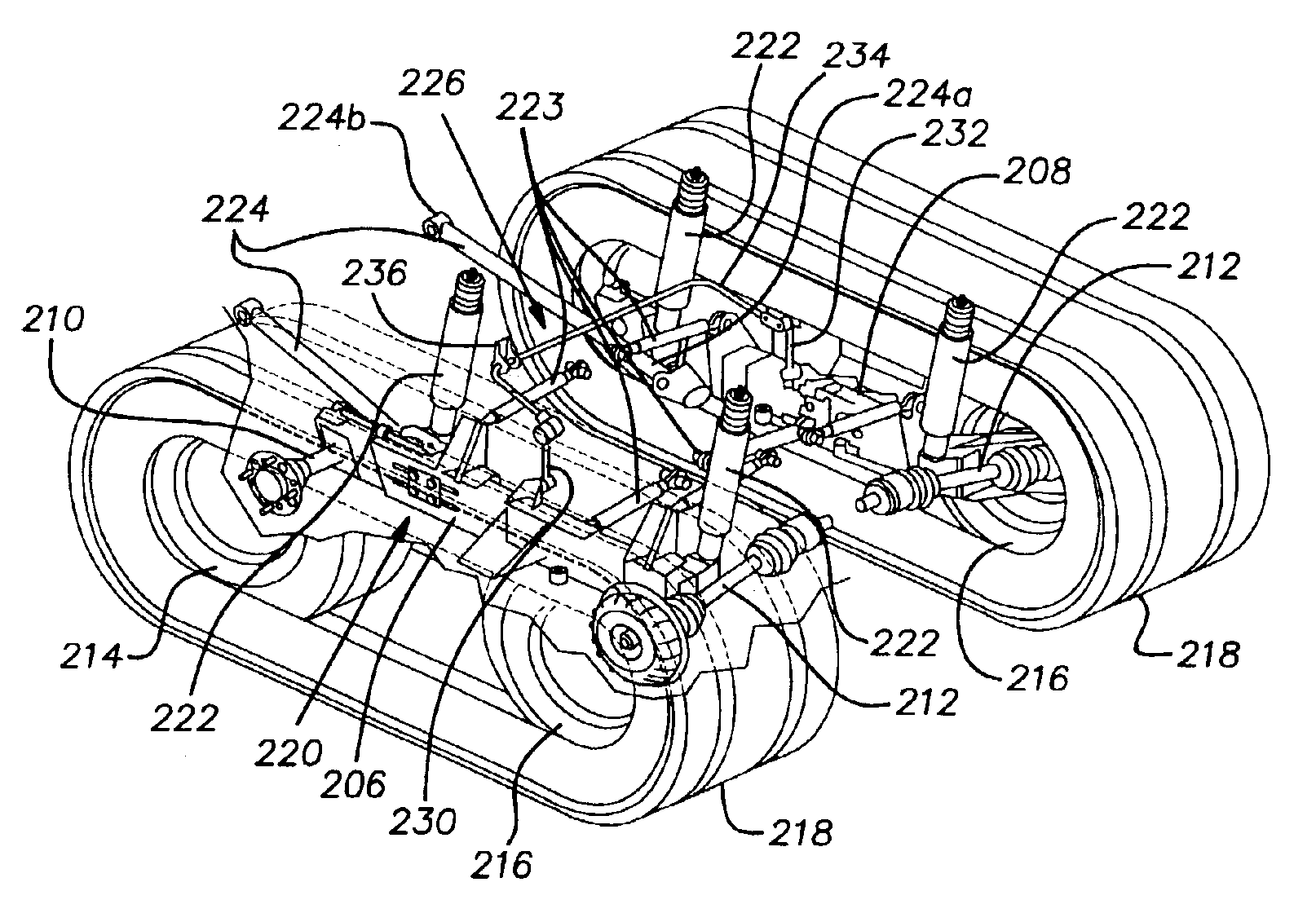 Stabilizer bar for independently suspended beam structure