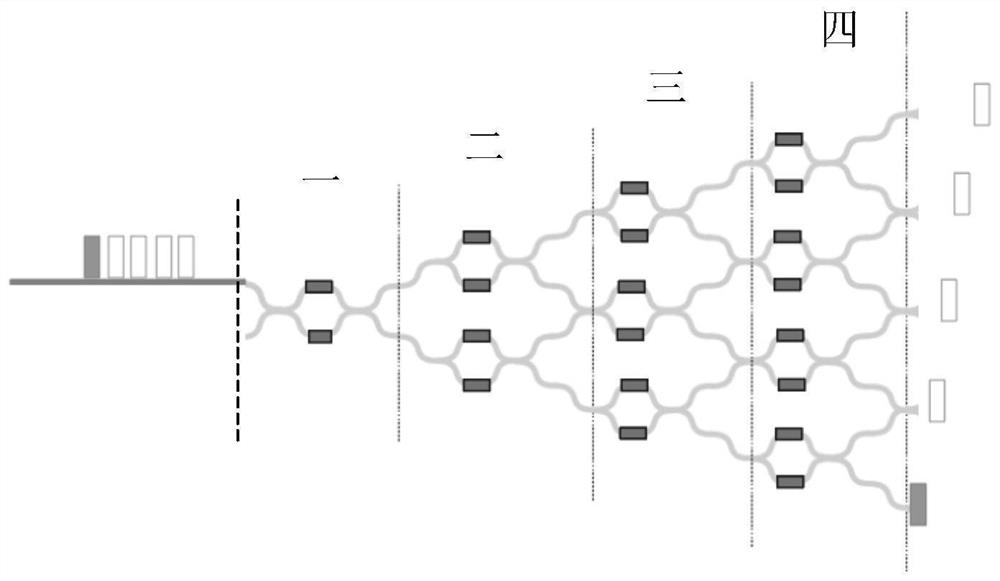 Preparation device and working method of a hybrid multiplexed single photon source