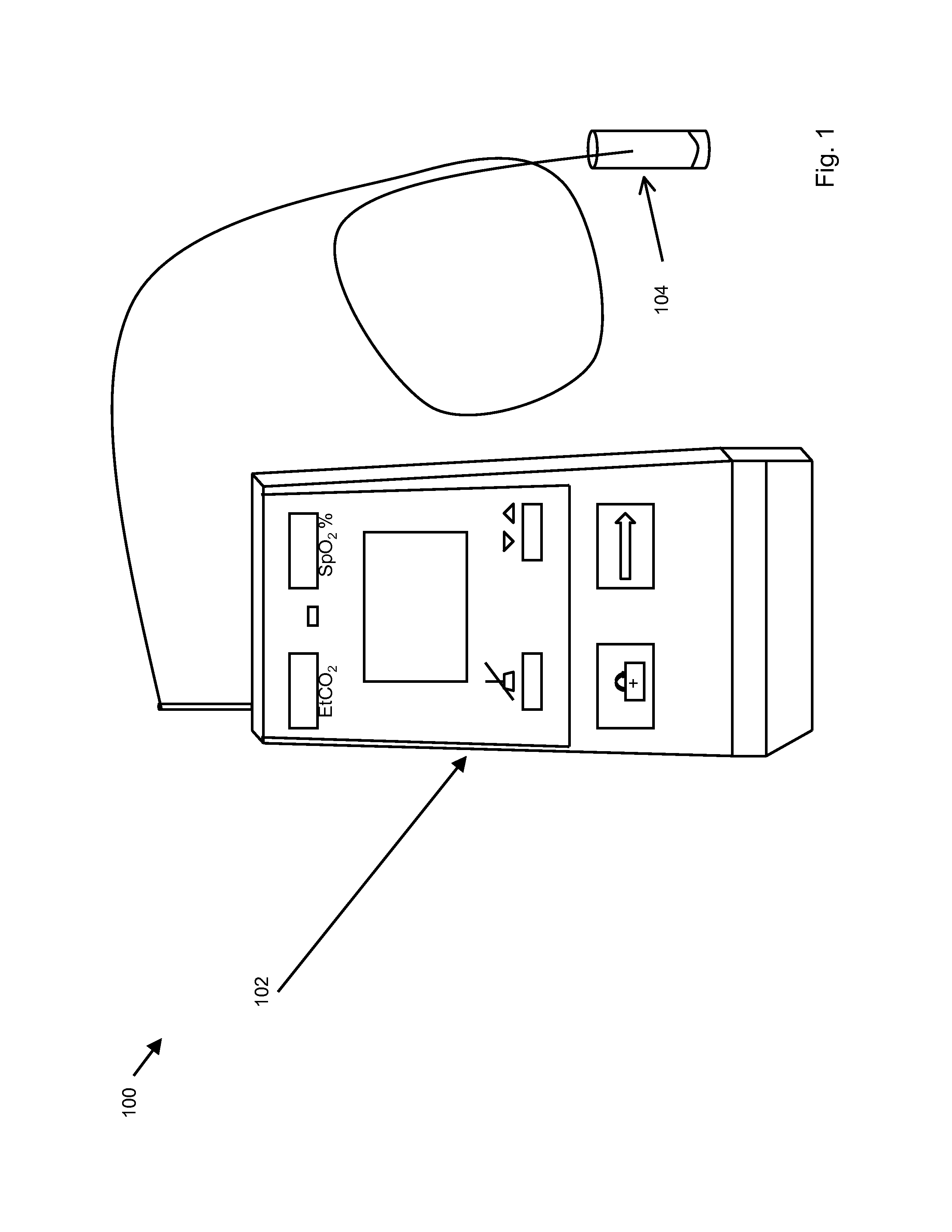 Oral end tidal carbon dioxide probe