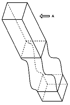 Equal-channel shear extrusion mold and molding method