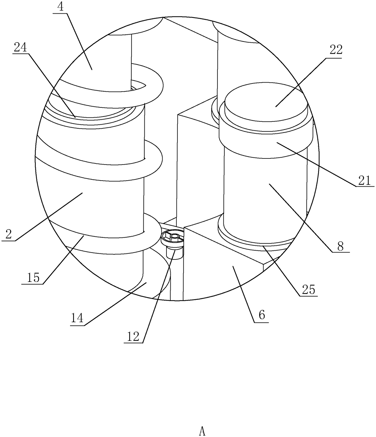 Multi-stage buffer for elevator