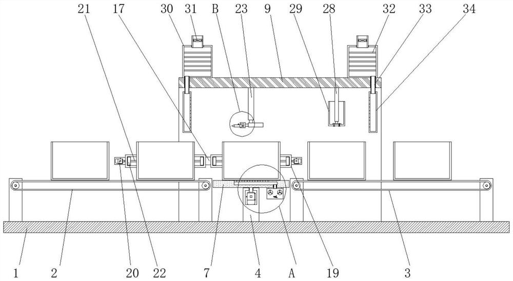 Gluing device capable of adjusting direction of carton