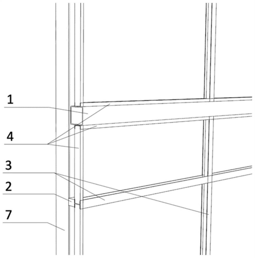 Construction method of frame type fireproof partition wall