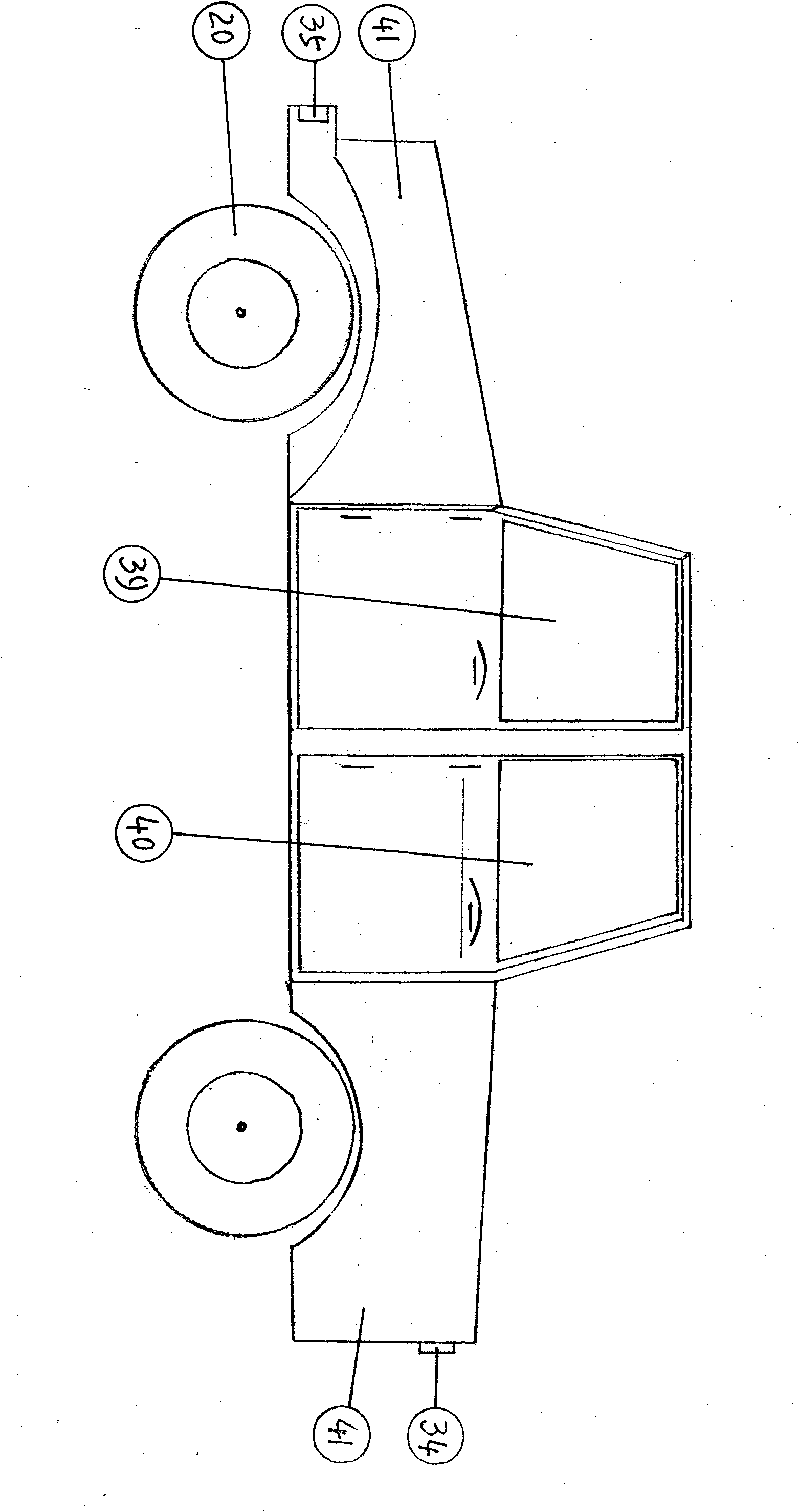 Wind-powered electric automobile