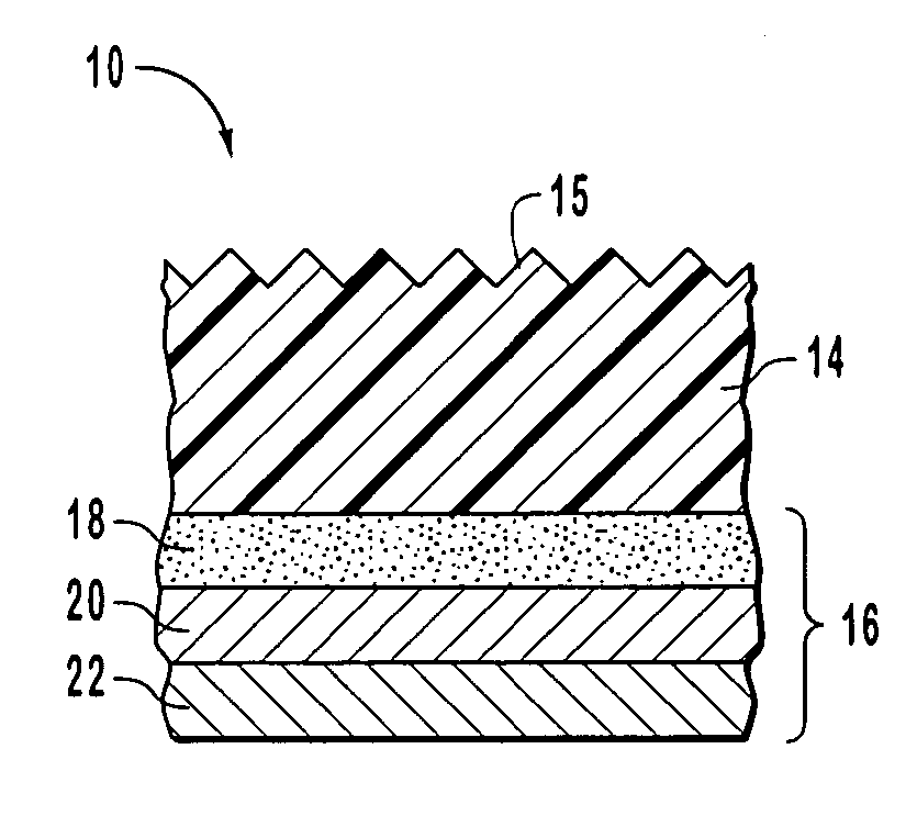 Security articles having diffractive surfaces and color shifting backgrounds