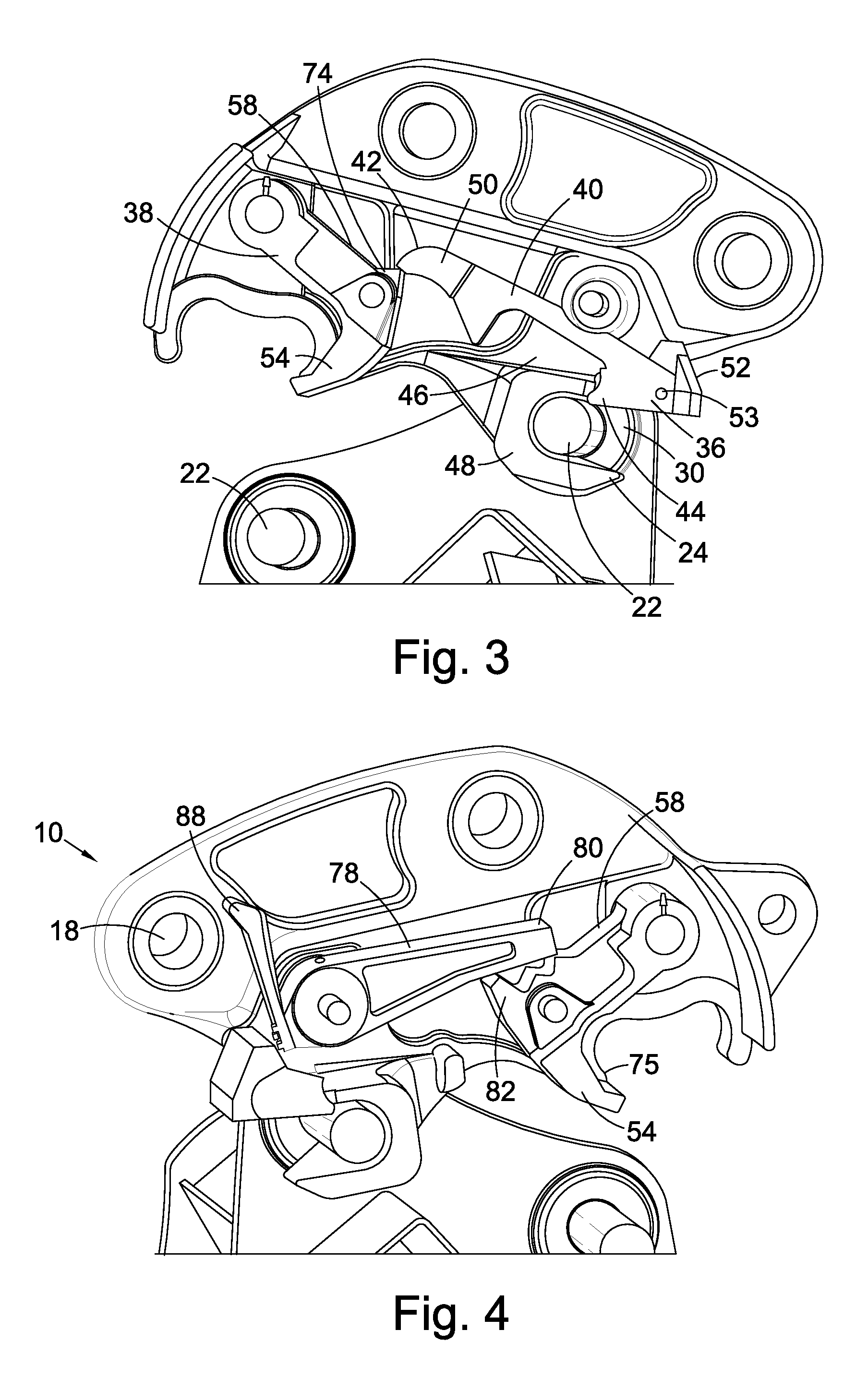 Fully automatic coupler for excavator arm