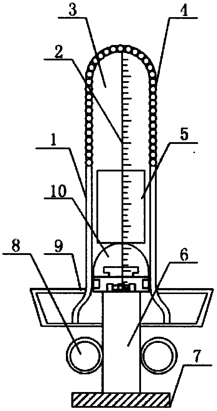 Lienable cleaning and drug feeding device for gynaecology and obstetrics