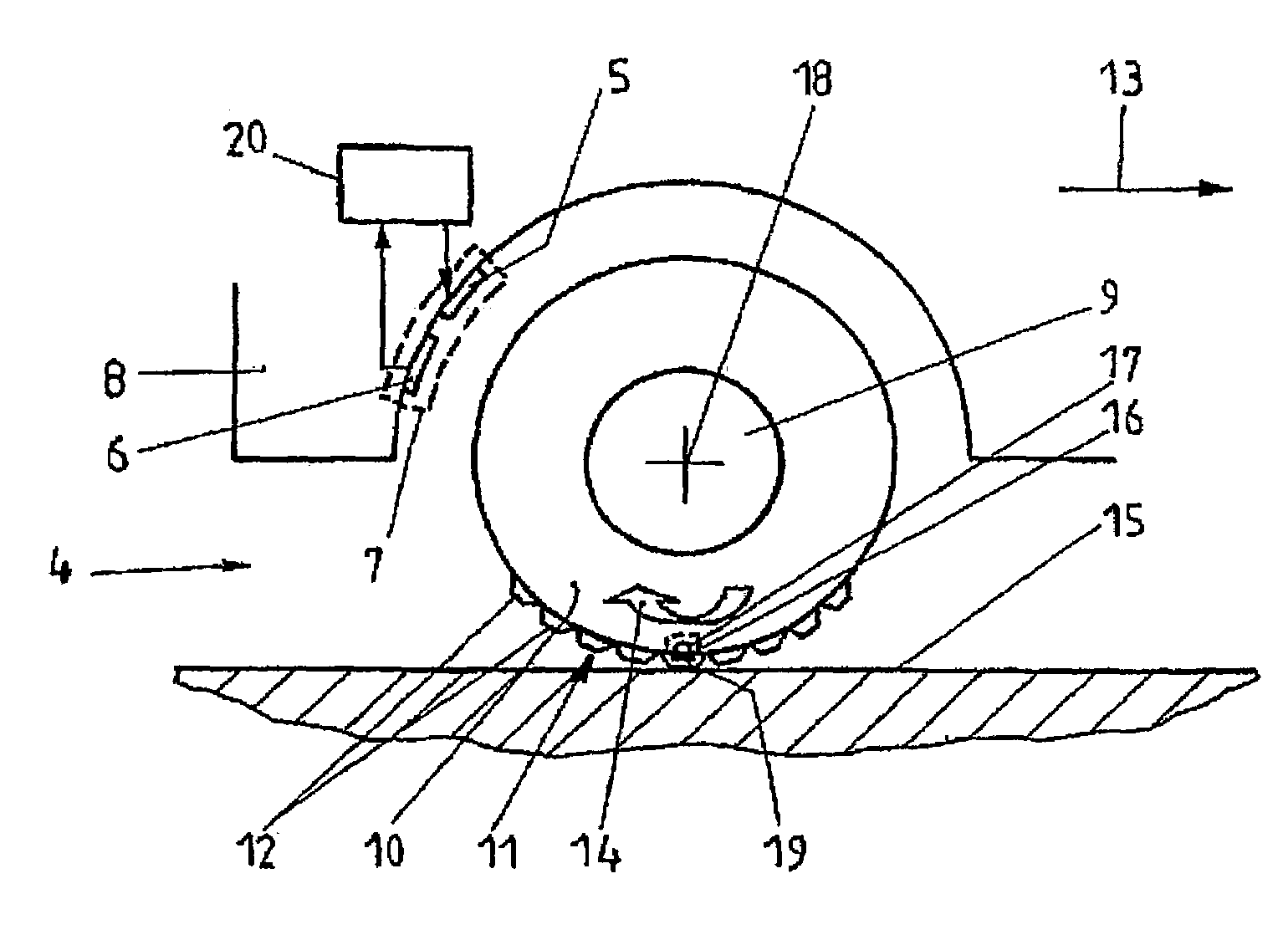 Method of and apparatus for acquiring data of dynamic physical processes via a radio link