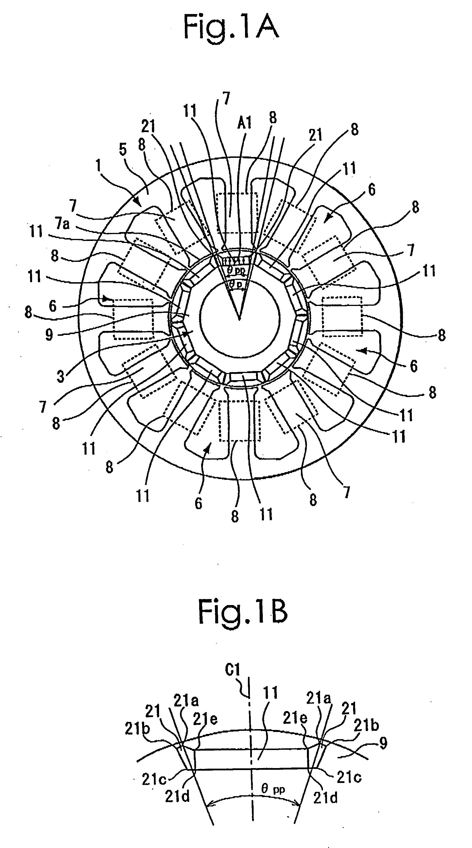 Method of determining pole arc ratio of interior permanent magnet rotary motor and interior permanent magnet rotary motor