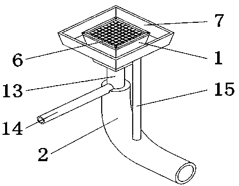 An anti-blocking and dredging device for the discharge port of a ball mill