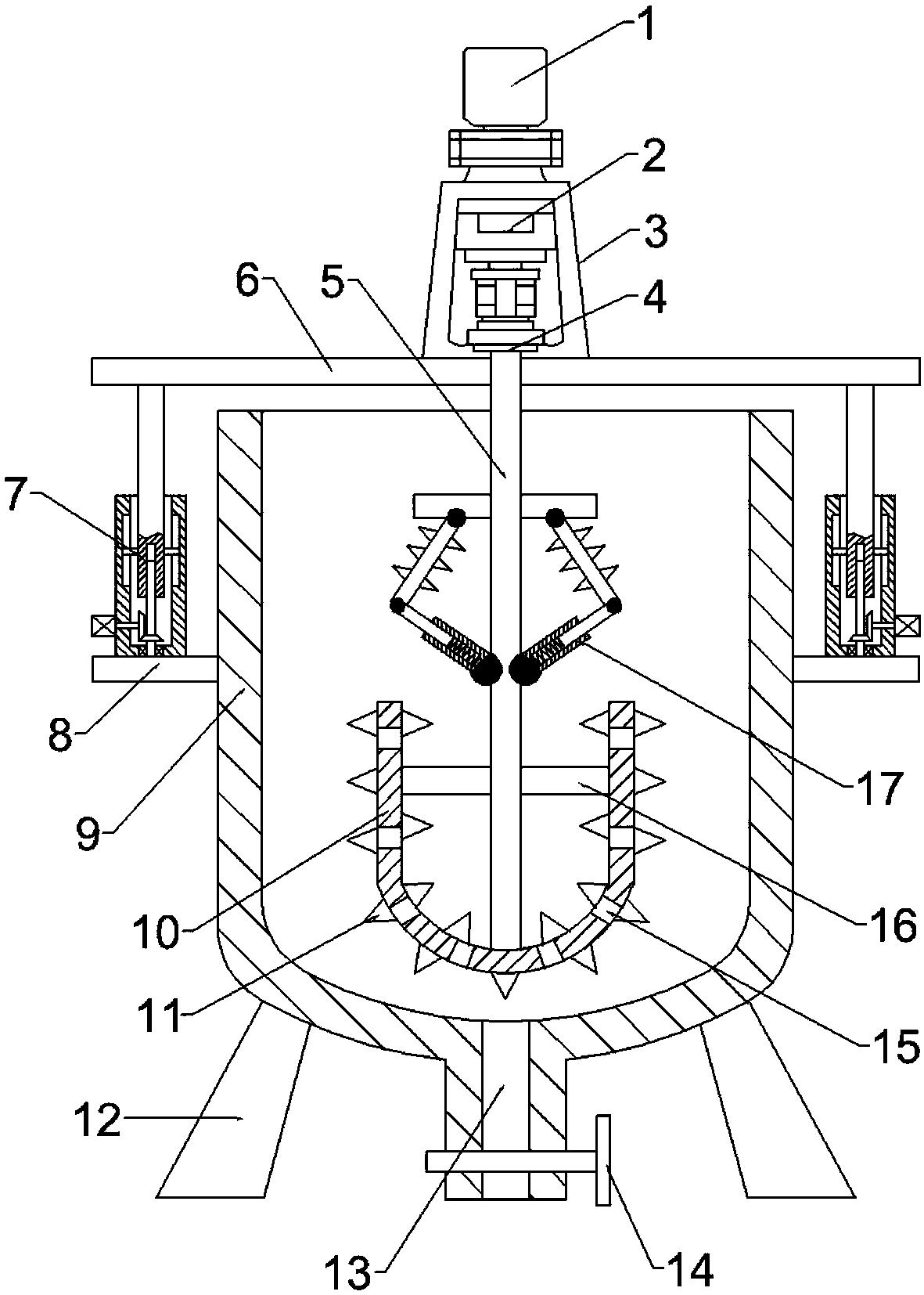 Variable-disturbance range polycarboxylate superplasticizer preparing equipment