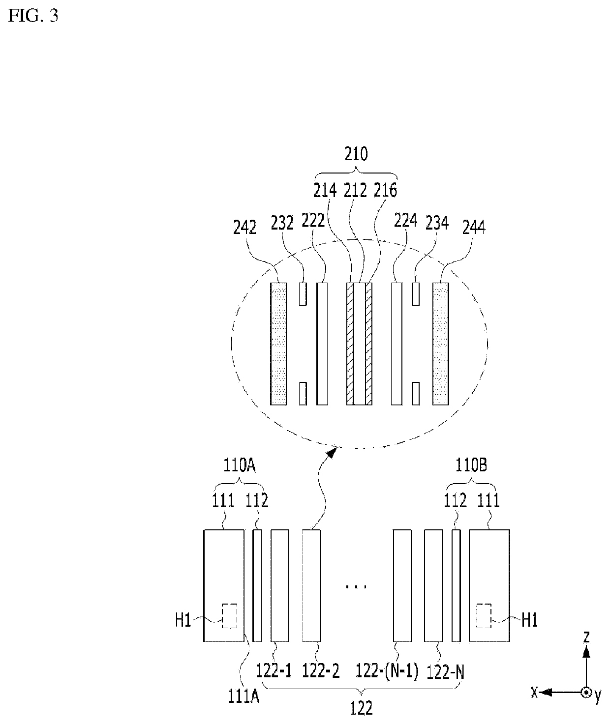 Fuel cell with elastic member