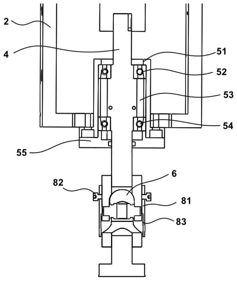 Optical element grinding and polishing device and machining method