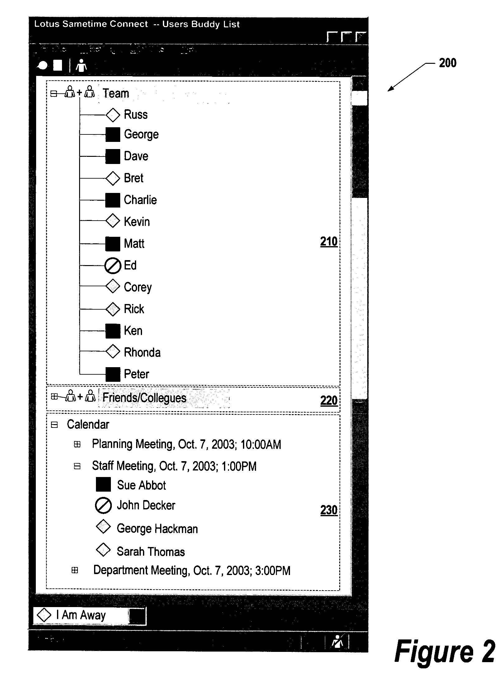 System and method for automatic population of instant messenger lists