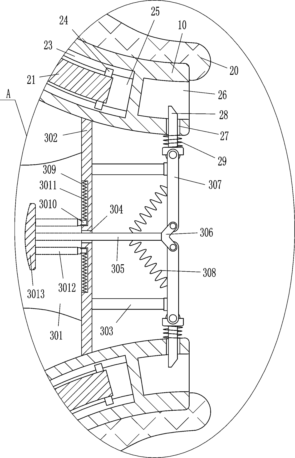 A pediatric injection foot fixing chair