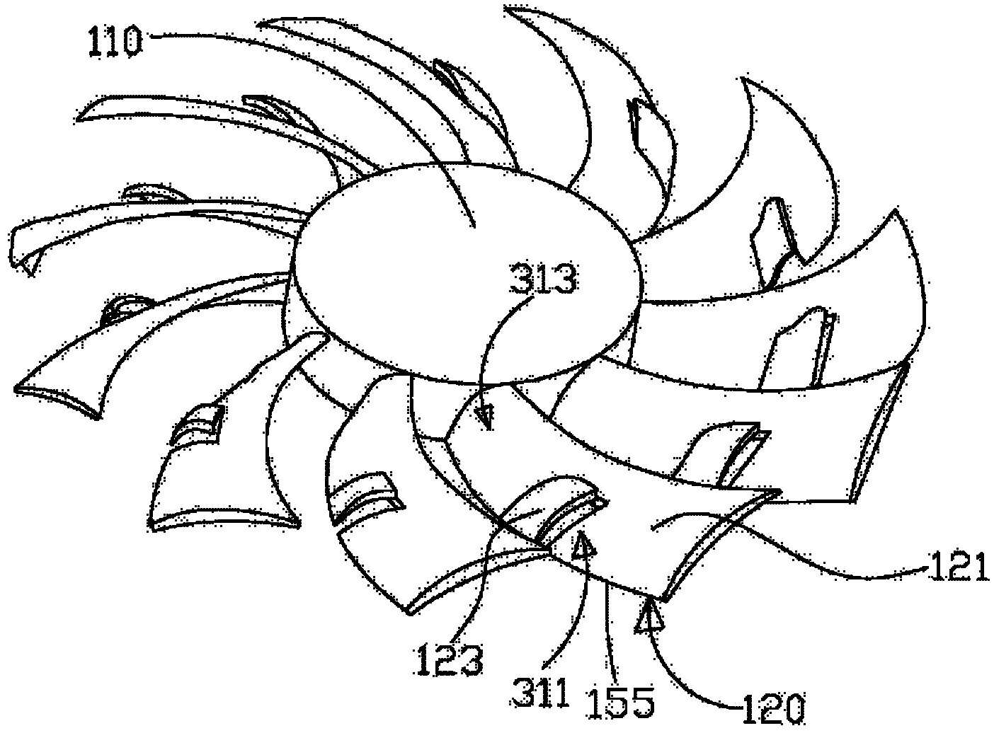 Heat radiation fan