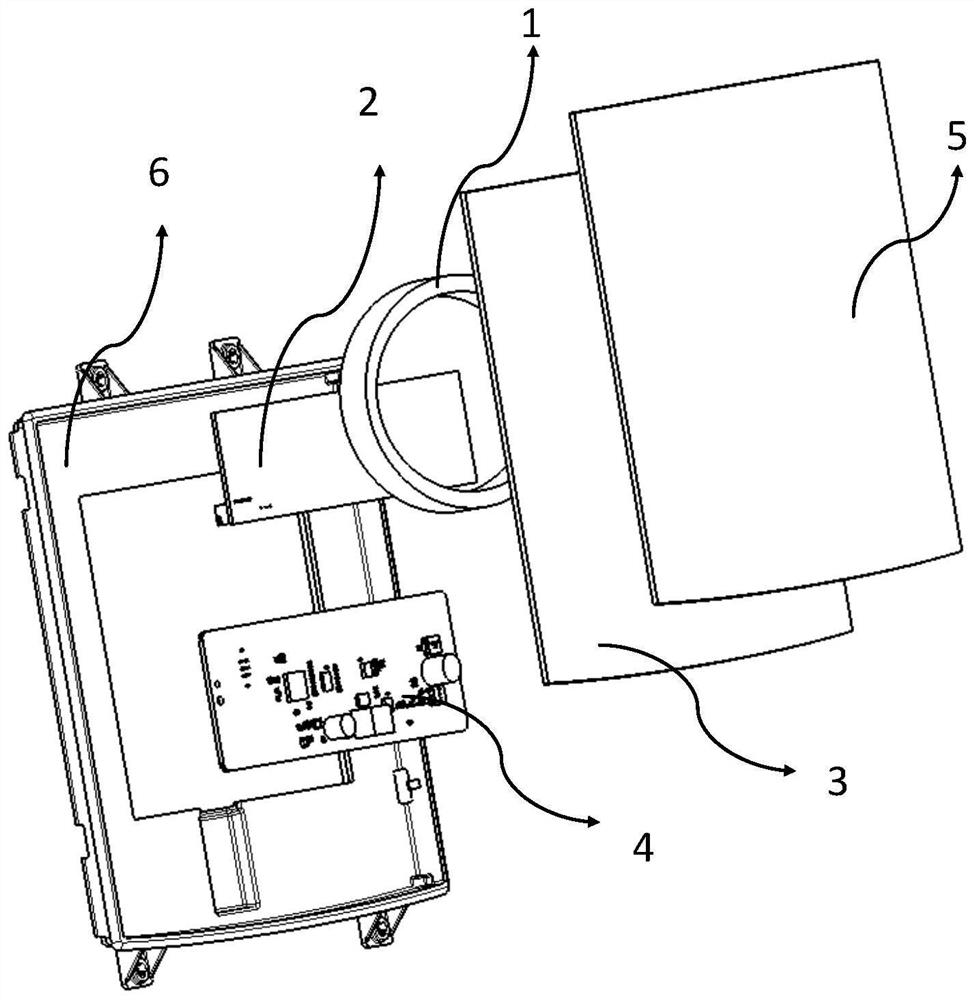 Automobile atmosphere lamp with variable transmissivity