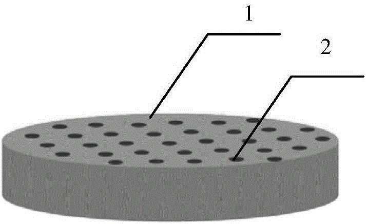 Preparation method of biphase independent regularly-distributed chip ceramic membrane with double transport channels