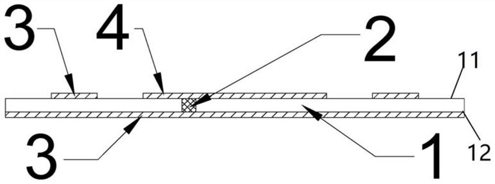 Ceramic chip substrate for microwave integrated circuit and manufacturing method thereof