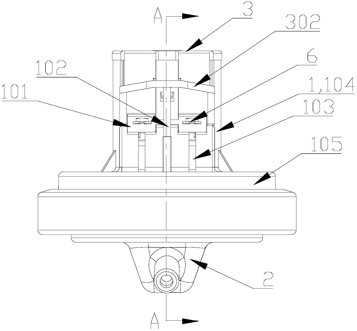 Novel water level sensor and washing machine