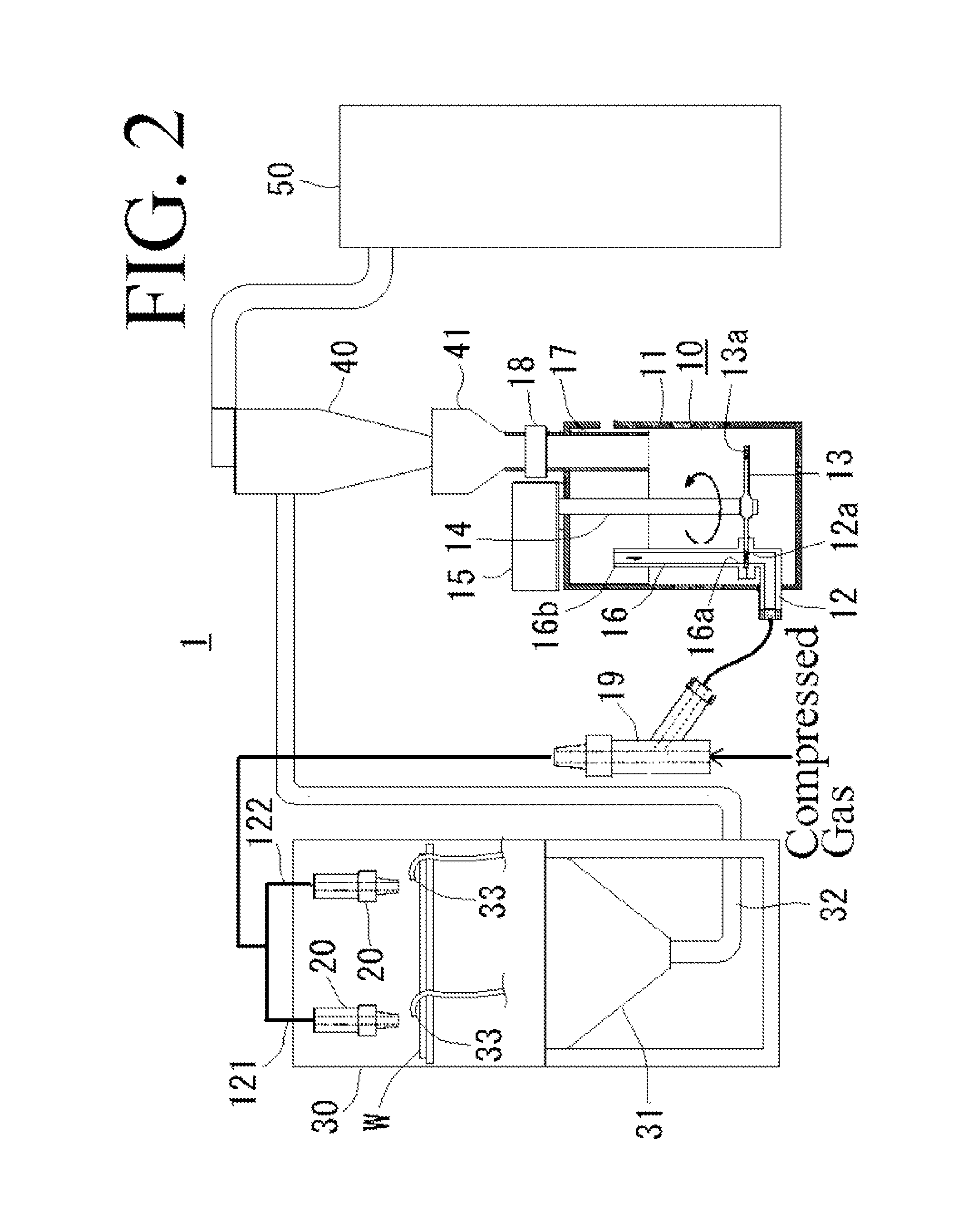 Scribing method using blasting machine