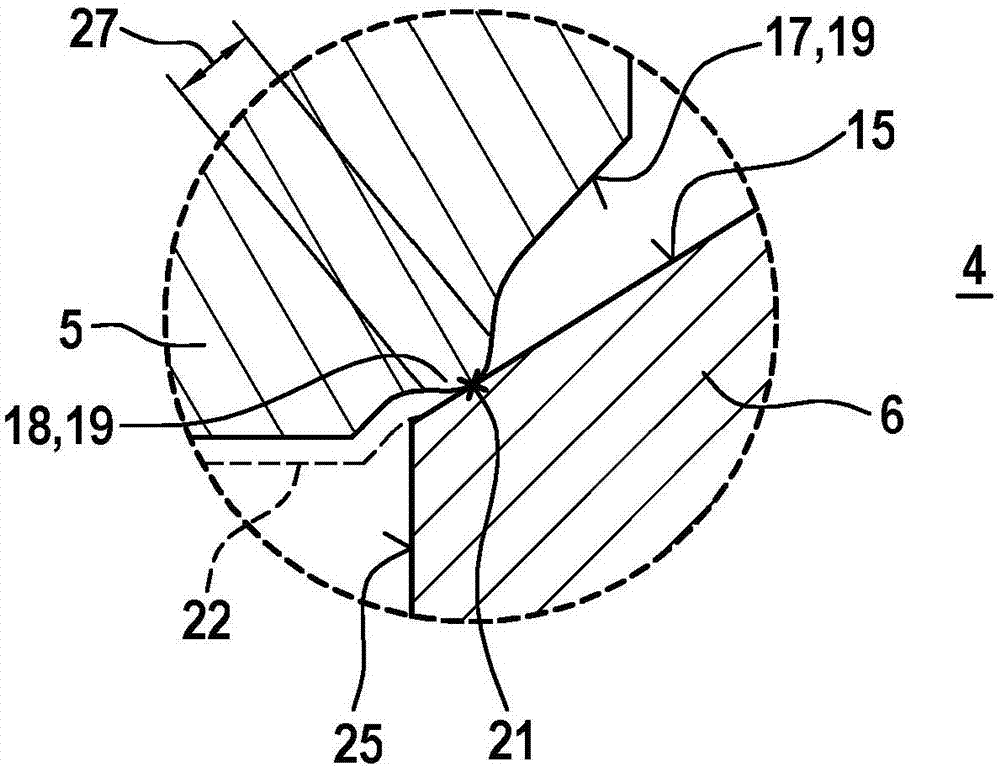 Device of fuel injection system and metal-to-metal sealing connection arrangement