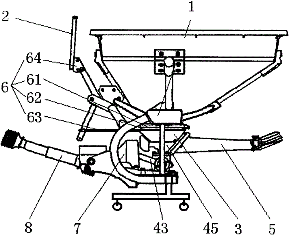 swing fertilizer spreader