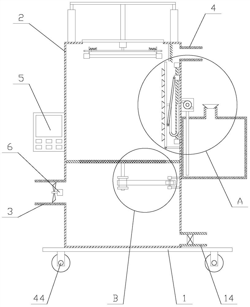 An air purification system with dredging function using photocatalyst technology