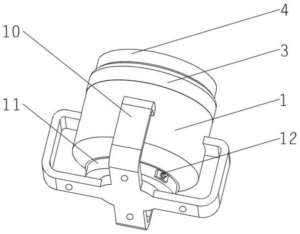 Easy-to-install magnetic-suction-butt waterproof and reinforced LED light cluster component