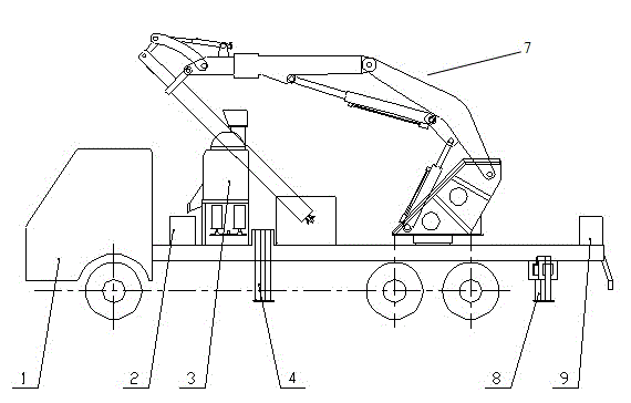 Vehicle-mounted movable full-automatic coal sampling and sample preparation machine and coal sampling method thereof